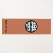 Topaz Farbe: Personalisierte Ruhe Yogmatte Yogamatte (Vorderseite (Horizontal))