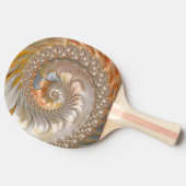 TOPAZ Fraktal Design-Muster ~ Vorlage ~ Tischtennis Schläger (Seitenansicht)