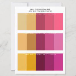 Topaz Garnet Coral Rose Jewel Tone Hochzeitfarben