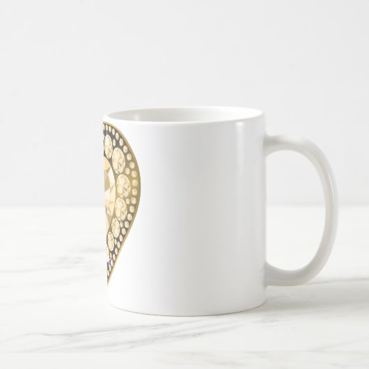 Topaz Gem Herz Kaffeetasse (Rechts)