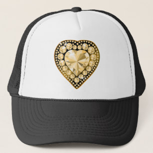 Topaz Gem Herz Truckerkappe