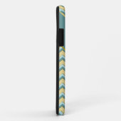 Topaz Glitzer Zickzack Muster Case-Mate iPhone Hülle (Hinten/Rechts)