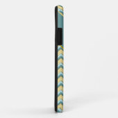 Topaz Glitzer Zickzack Muster Case-Mate iPhone Hülle (Hinten/Rechts)