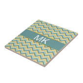 Topaz Glitzer Zickzack Muster Fliese (Seite)