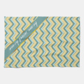 Topaz Glitzer Zickzack Muster Geschirrtuch (Horizontal)