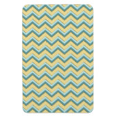 Topaz Glitzer Zickzack Muster Magnet (Vertikal)