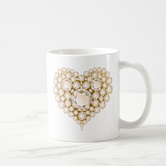 Topaz Heart Gems Kaffeetasse (Rechts)