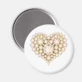 Topaz Heart Gems Magnet (Vorderseite/Rückseite)
