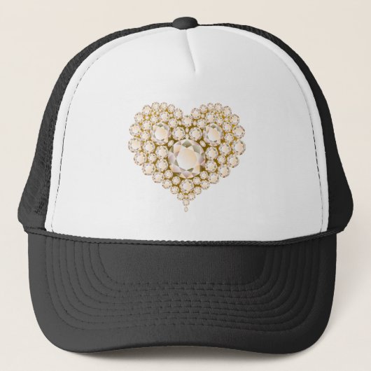 Topaz Heart Gems Truckerkappe (Vorderseite)