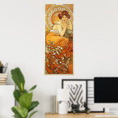 Topaz Illustration von Alphonse Mucha Poster (Heimbüro)