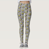 Topaz Mist Figaro Muster Figuren Leggings (Vorderseite)