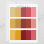 Topaz Ruby Coral Rose Jewel Tone Hochzeitfarben (Vorderseite)