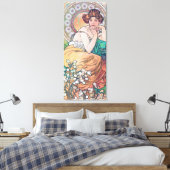 Topaz (Vier Juwelen), Alphonse Mucha Leinwanddruck (Insitu (Schlafzimmer))