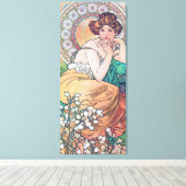 Topaz (Vier Juwelen), Alphonse Mucha Leinwanddruck (Insitu (Holzboden))