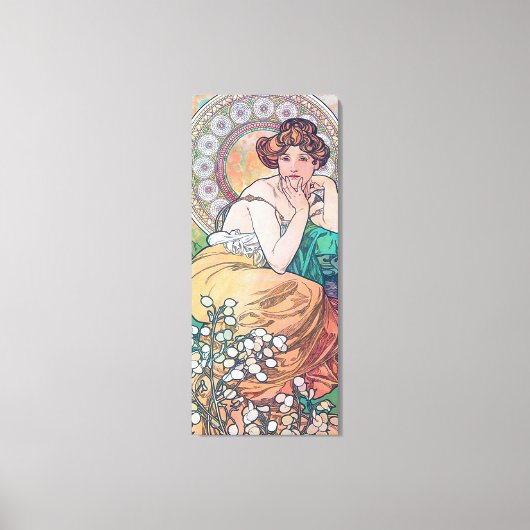 Topaz (Vier Juwelen), Alphonse Mucha Leinwanddruck (Vorderseite)