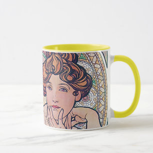 Topaz (Vier Juwelen), Alphonse Mucha Tasse