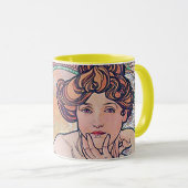 Topaz (Vier Juwelen), Alphonse Mucha Tasse (VorderseiteRechts)