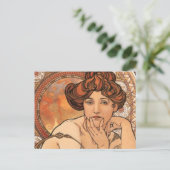 Topaz von Mucha Postkarte (Stehend Vorderseite)
