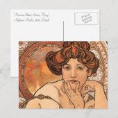 Topaz von Mucha Postkarte (Vorne/Hinten)