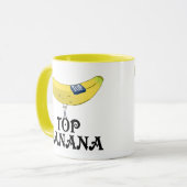Topbanane - maßgeschneidert tasse (Vorderseite Links)