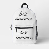 TOPDesign Initial Leinwand Beach Bag Mit Monogramm Bedruckter Rucksack (Vorderseite)