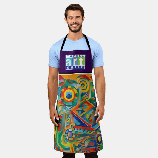 Topeka Art Guild Abstract Schürze (Getragen)