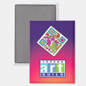 Topeka Art Guild & QR Code Magnet (Vorderseite/Rückseite)