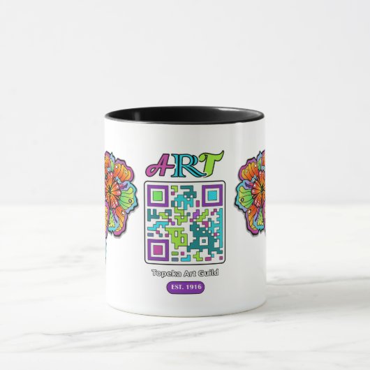 Topeka Art Guild QR Code Tasse (Zentrum)
