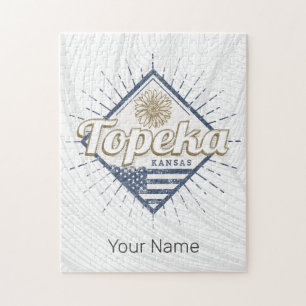 Topeka City Kansas United Staaten Sunflower USA Puzzle