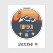 Topeka, Indiana Aufkleber (Blatt)