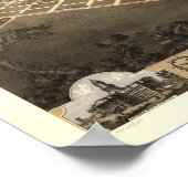 Topeka Kansas 1869 Panoramakarte Poster (Ecke)