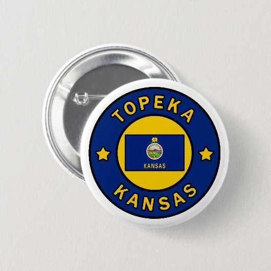Topeka Kansas Button (Vorne & Hinten)