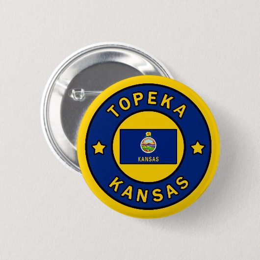 Topeka Kansas Button (Vorne & Hinten)