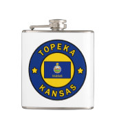 Topeka Kansas Flachmann (Vorderseite)