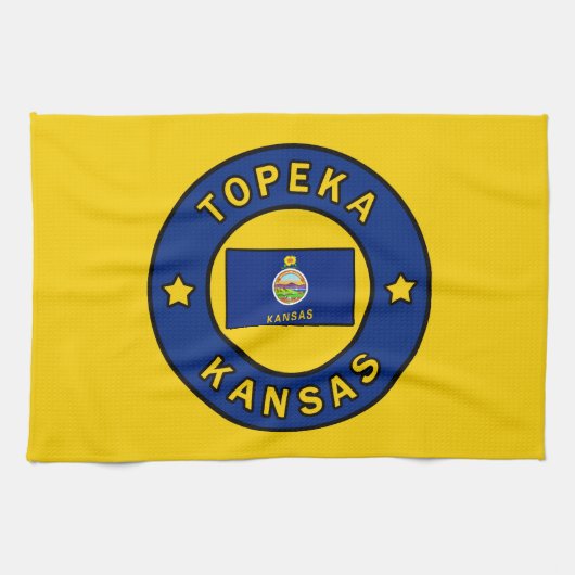 Topeka Kansas Geschirrtuch (Horizontal)