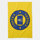 Topeka Kansas Geschirrtuch (Vertikal)