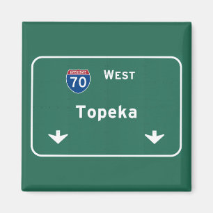 Topeka Kansas k Interstate Highway Freeway : Magnet