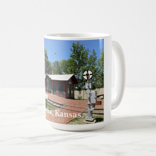 Topeka Kansas Kaffeetasse (VorderseiteRechts)