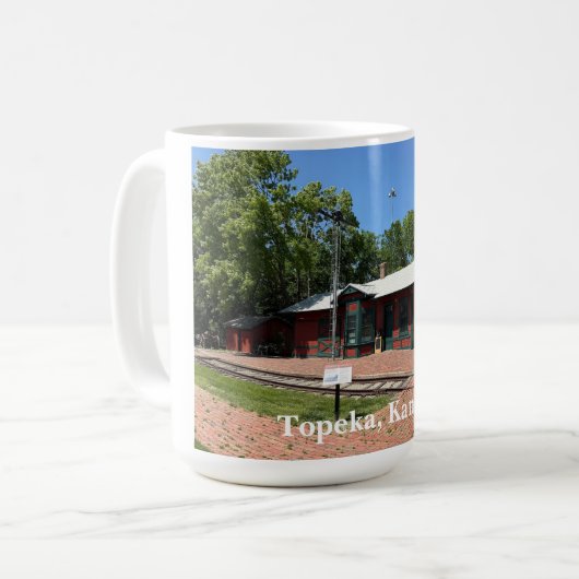 Topeka Kansas Kaffeetasse (Vorderseite Links)