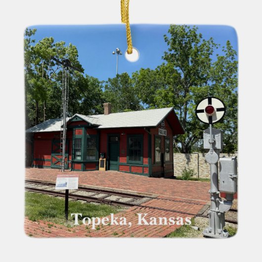 Topeka Kansas Keramikornament (Vorderseite)