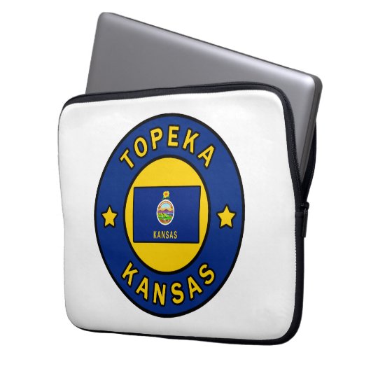 Topeka Kansas Laptopschutzhülle (Vorderseite Links)