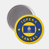 Topeka Kansas Magnet (Vorderseite/Rückseite)