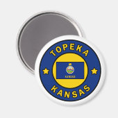 Topeka Kansas Magnet (Vorderseite/Rückseite)