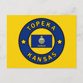 Topeka Kansas Postkarte (Vorderseite)