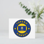 Topeka Kansas Postkarte (Stehend Vorderseite)