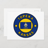 Topeka Kansas Postkarte (Vorne/Hinten)