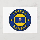 Topeka Kansas Postkarte (Vorderseite)