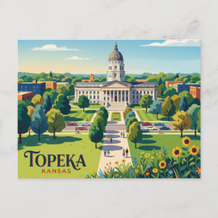 Topeka Kansas Postkarte