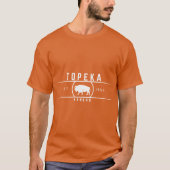 Topeka Kansas Retro Style T-Shirt (Vorderseite)