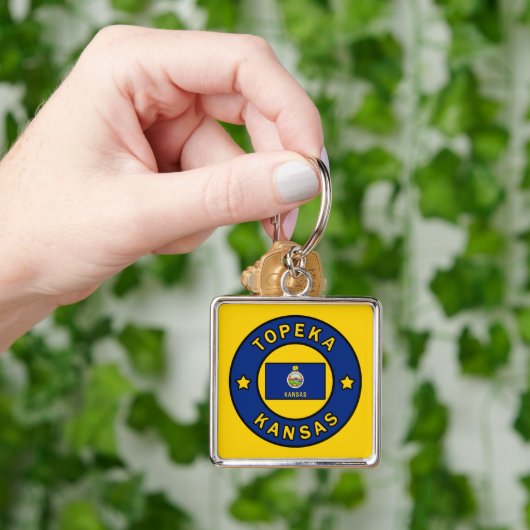 Topeka Kansas Schlüsselanhänger (Hand)
